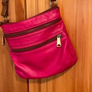 Fuchsia pink color purse